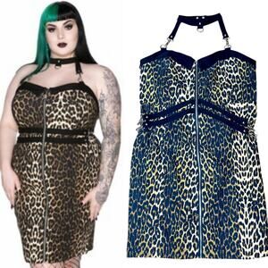 Killstar Leopard Dress Man Eater Neck Choker